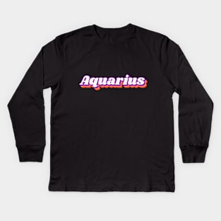 Aquarius Kids Long Sleeve T-Shirt